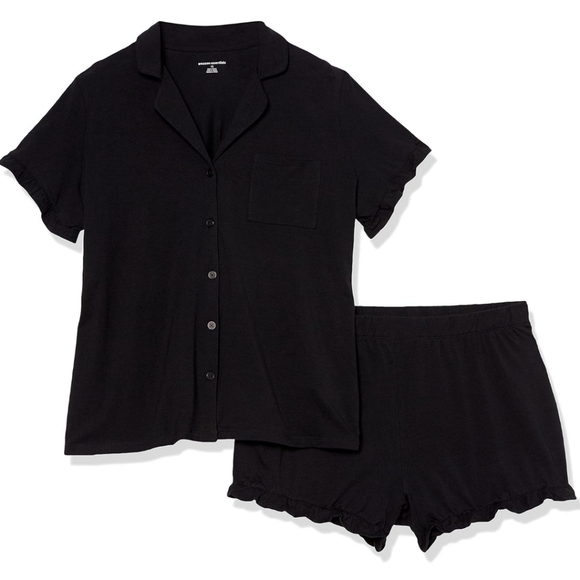 Amazon Essentials Women's Cotton Modal Short Pajama Set - Picture 3 of 4